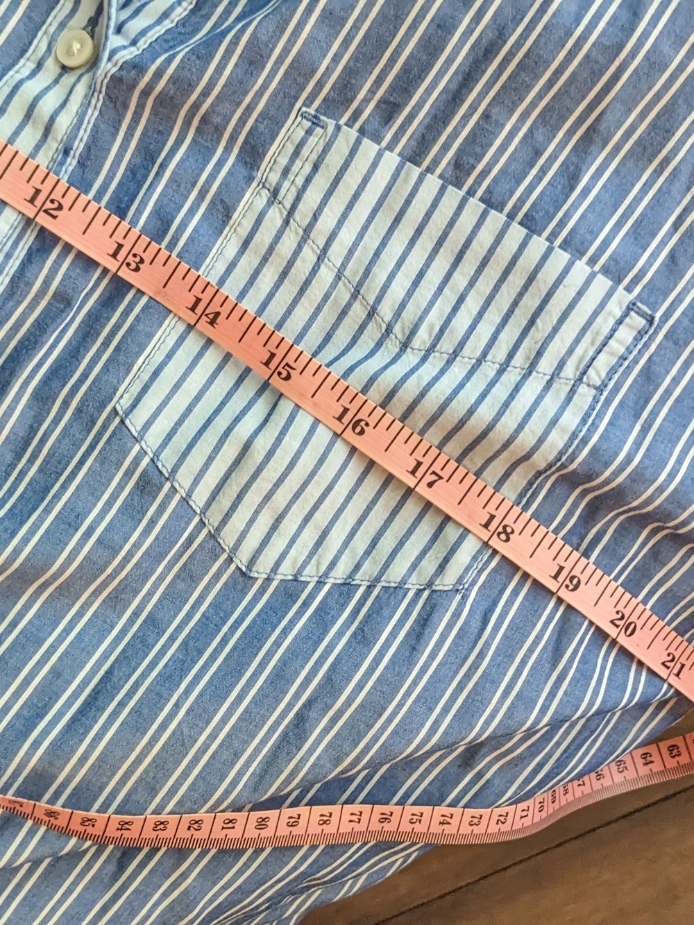 Blue Striped Button-Up Shirt Hamptons Weekend Rich Girl Starter Pack - Picture 8 of 8